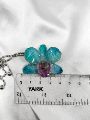 Pulsera de orquídea azul