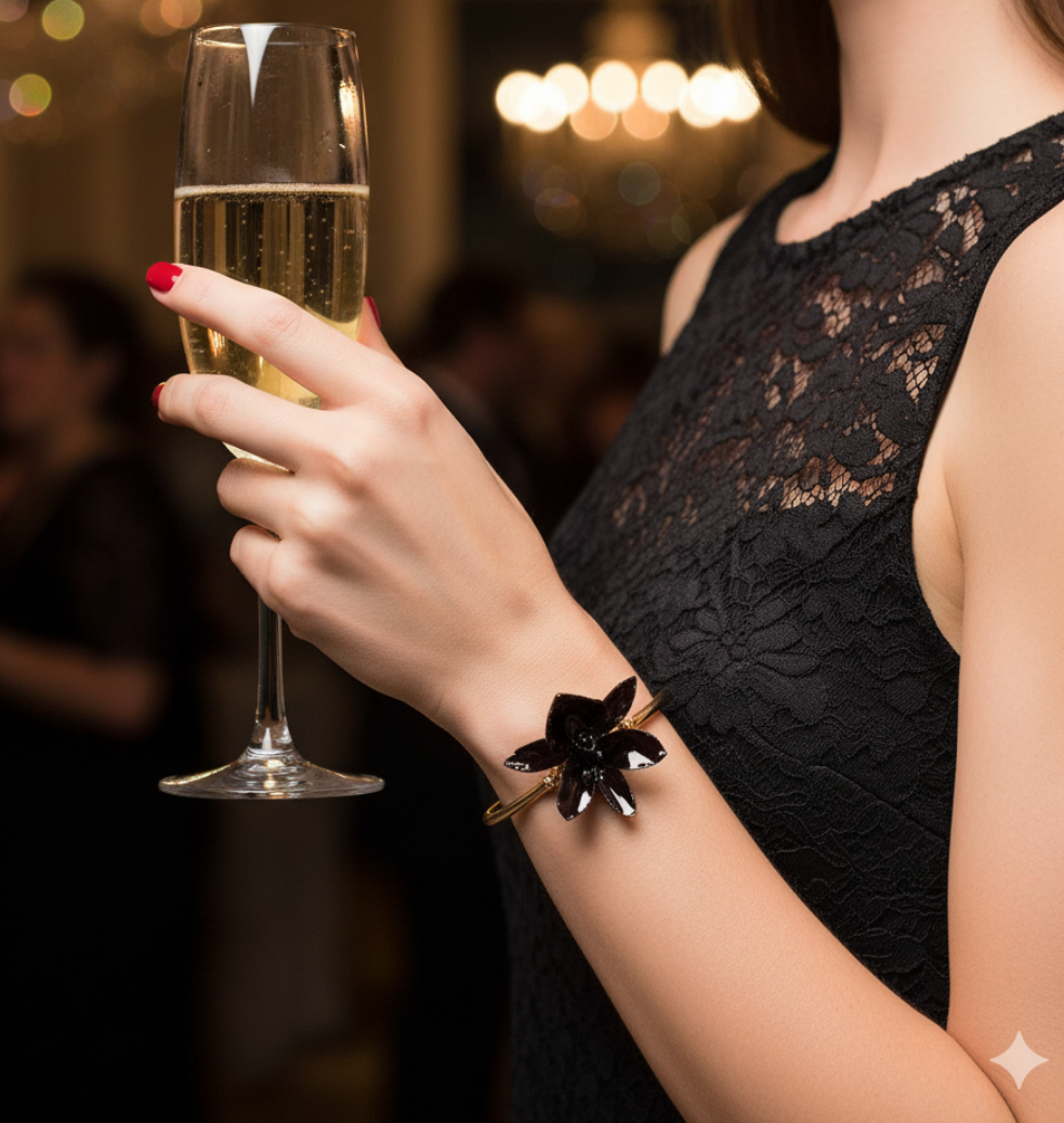 Brazalete de Orquídea Negra