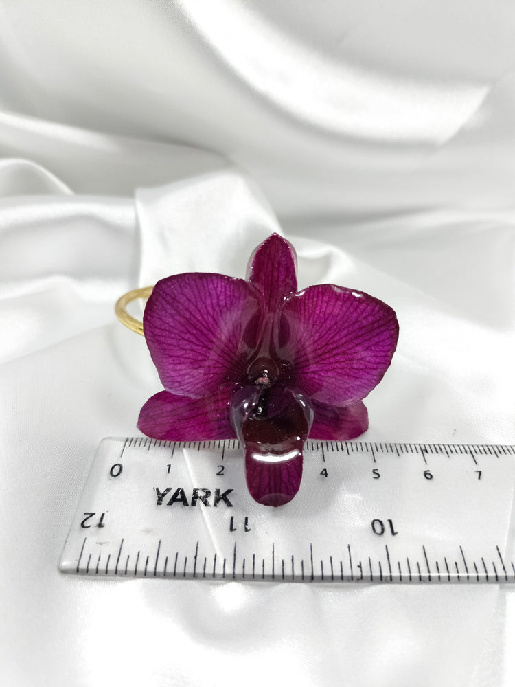 Brazalete de dendrobium morada