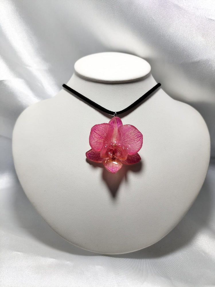 Dije de orquídea phalaenopsis rosa