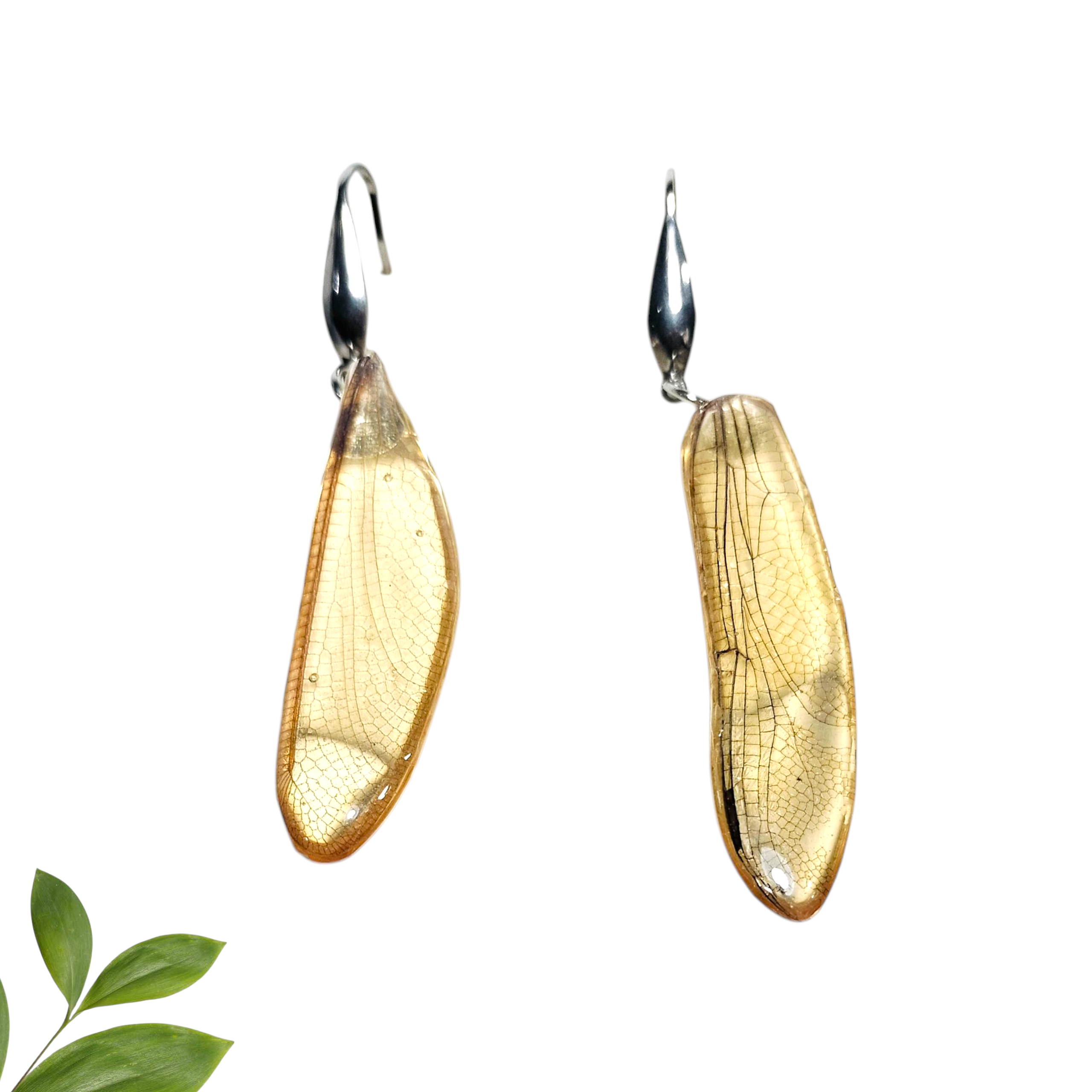 Aretes Colgantes de Ala de Libélula