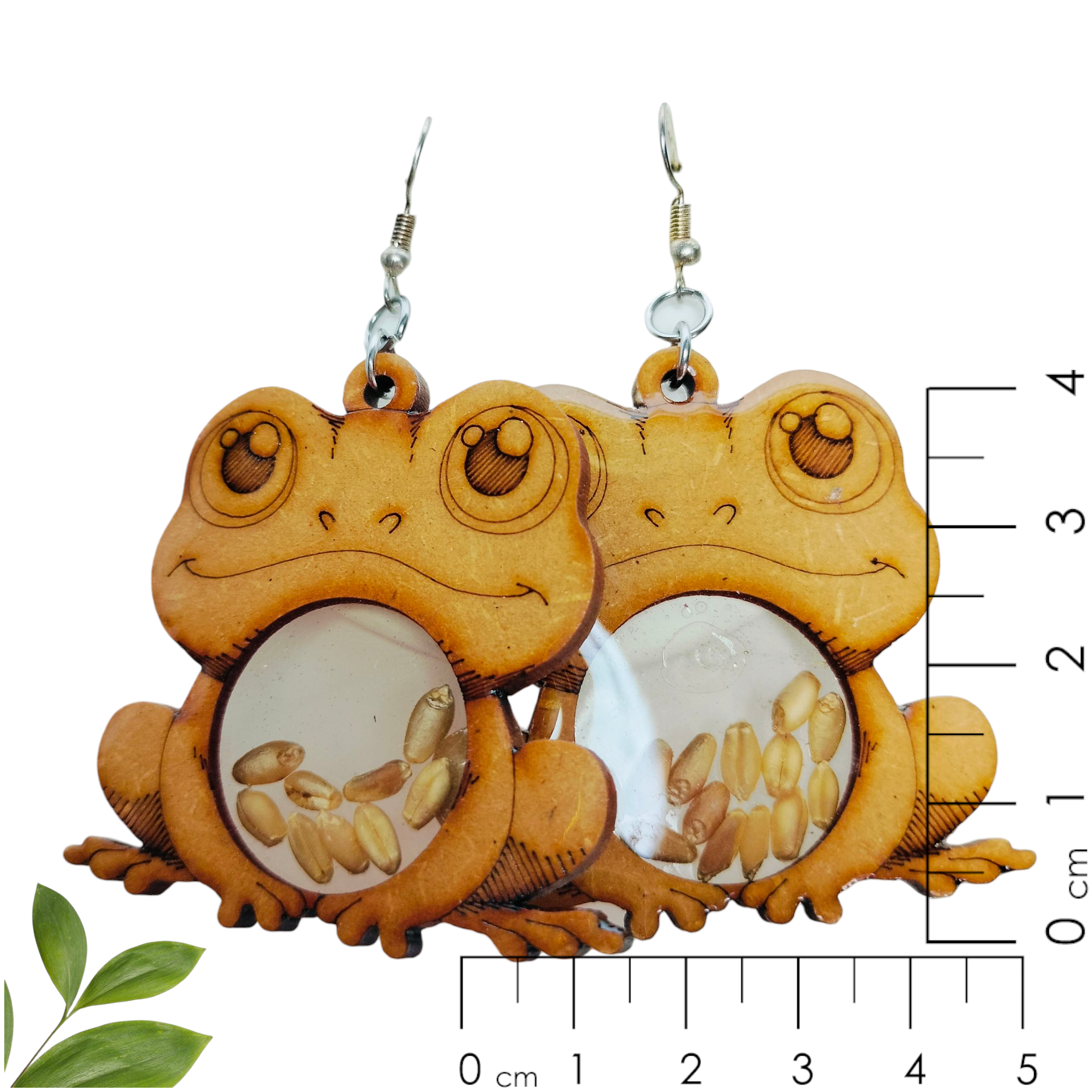 Aretes Colgantes de Ranitas