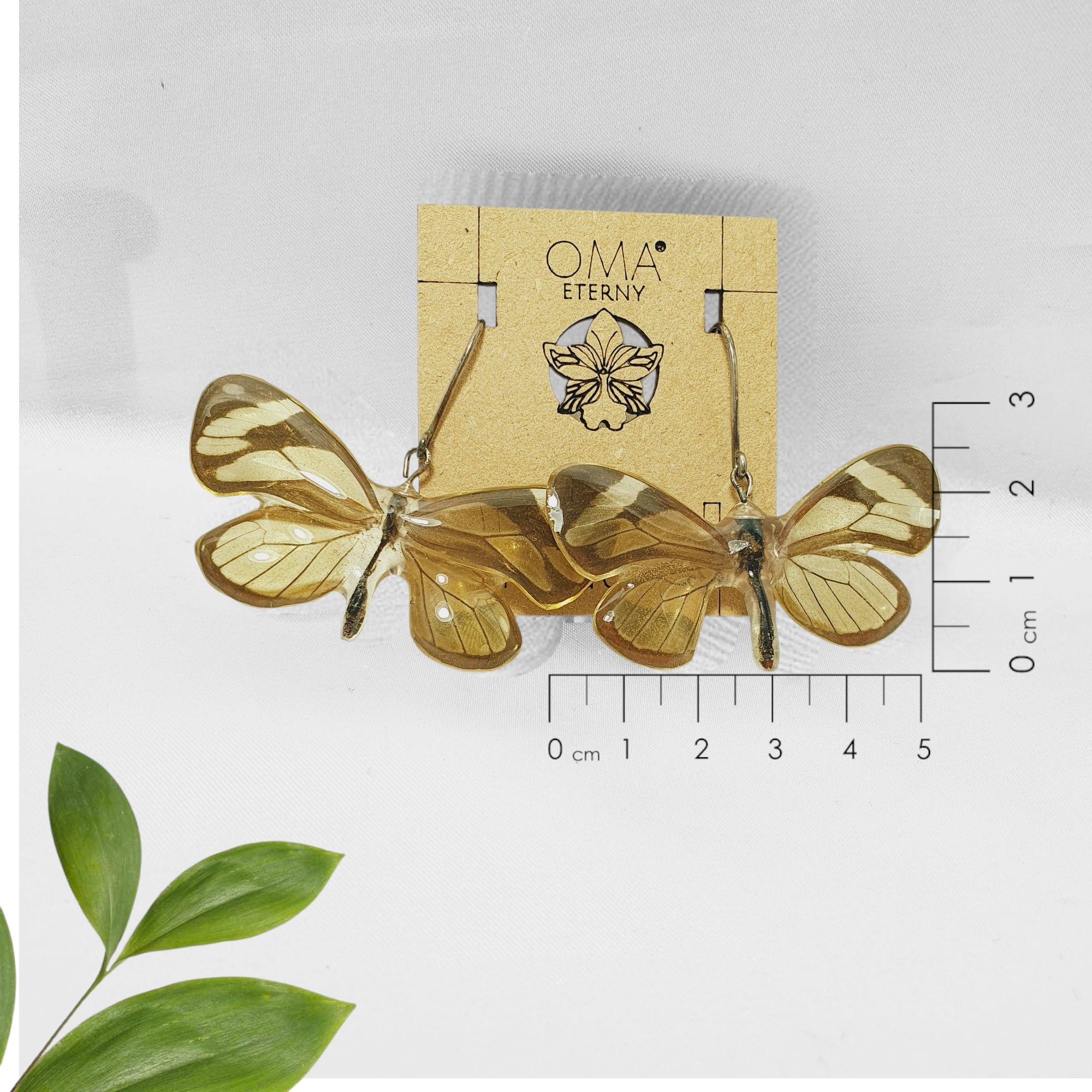 Aretes de Mariposa Cristal