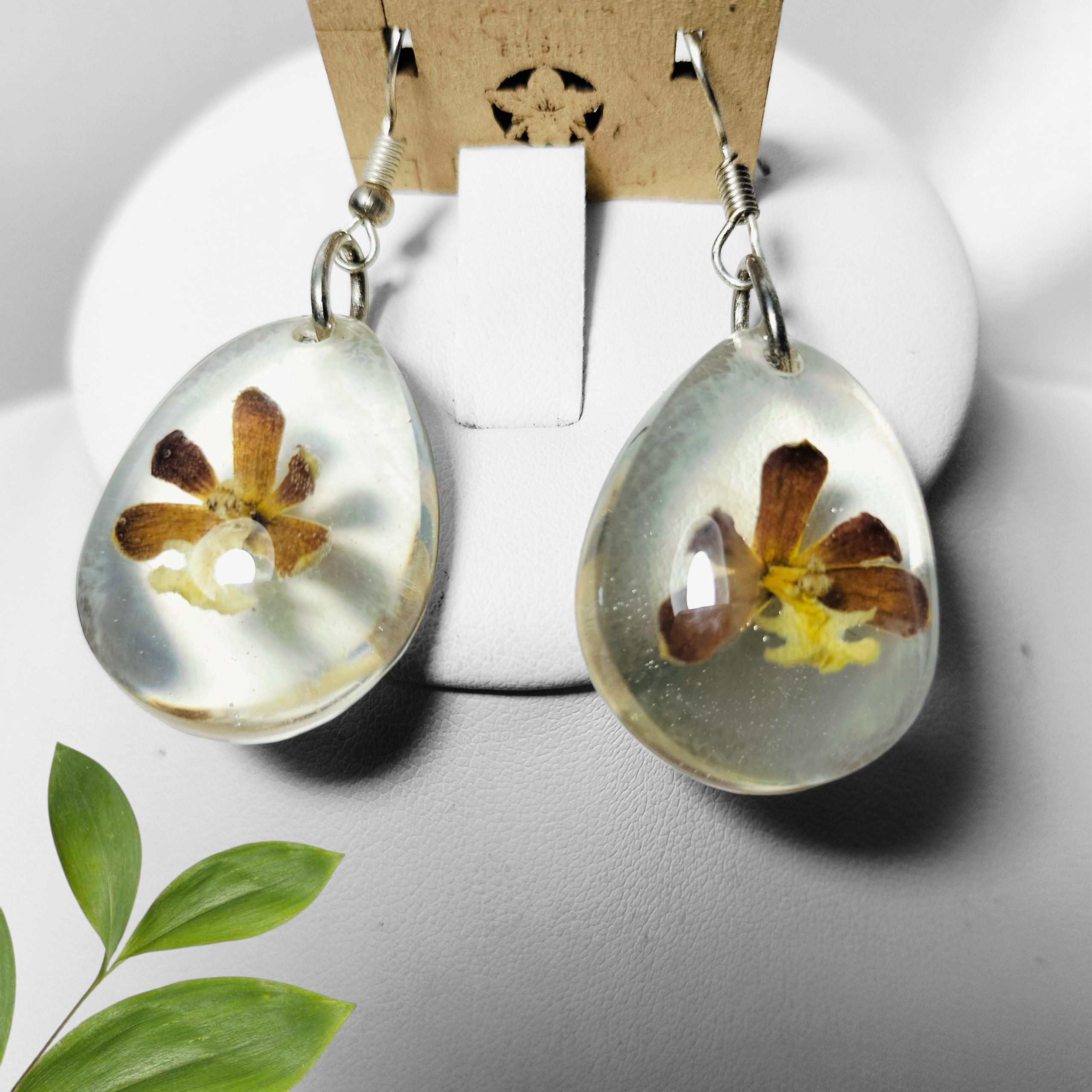 Aretes de Orquídea Amarilla