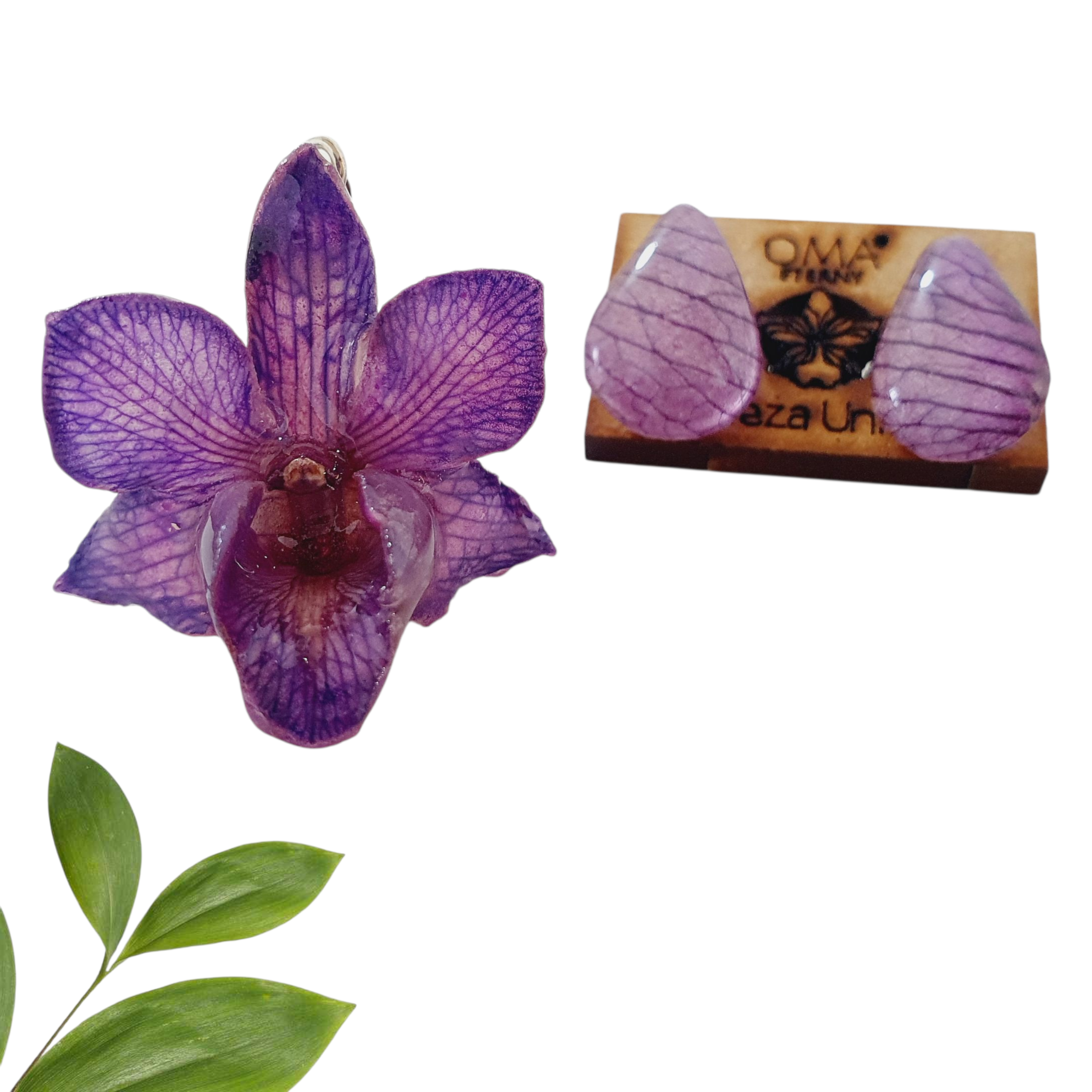 ANILLO orquídea dendrobium morada