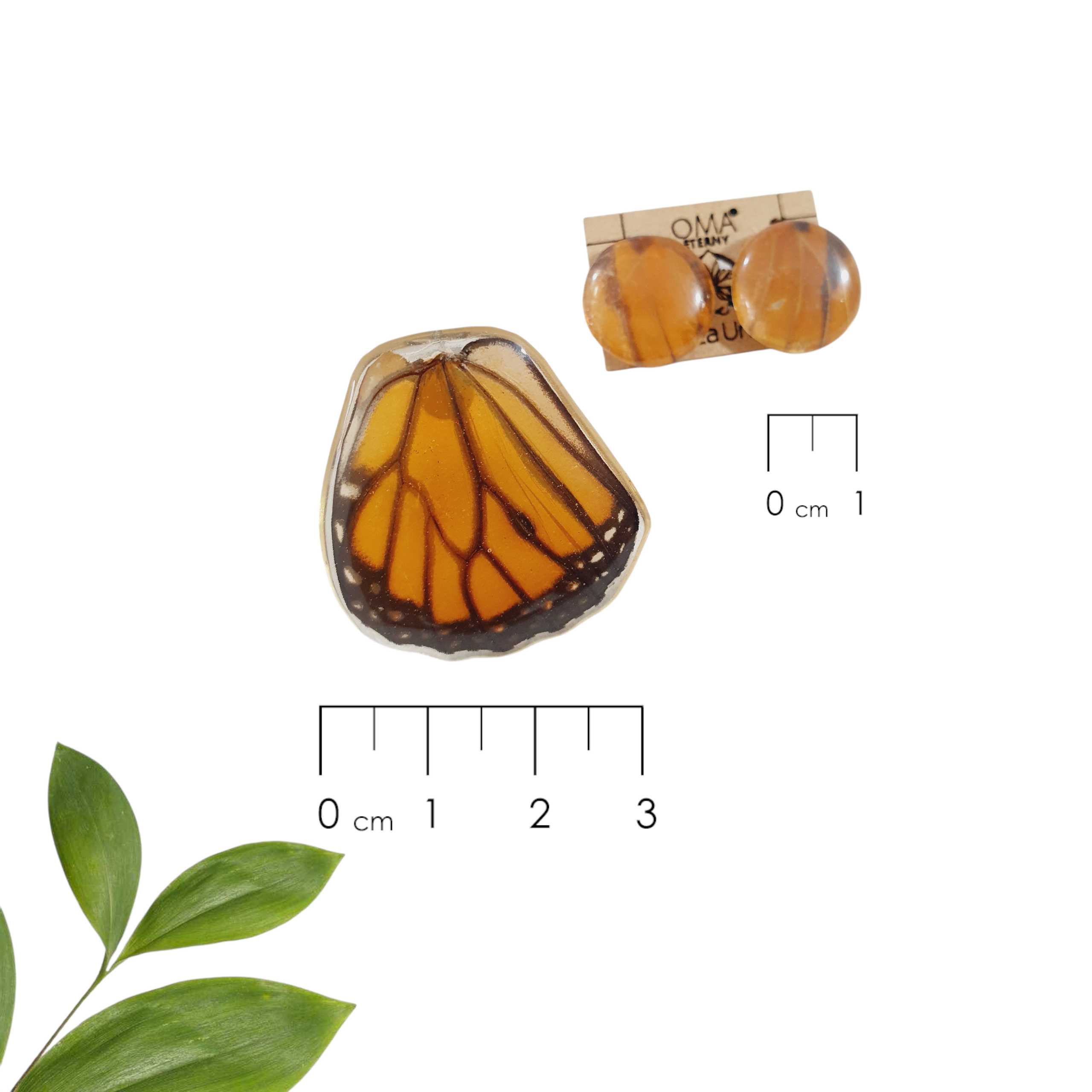 ANILLO ala de mariposa con aretes