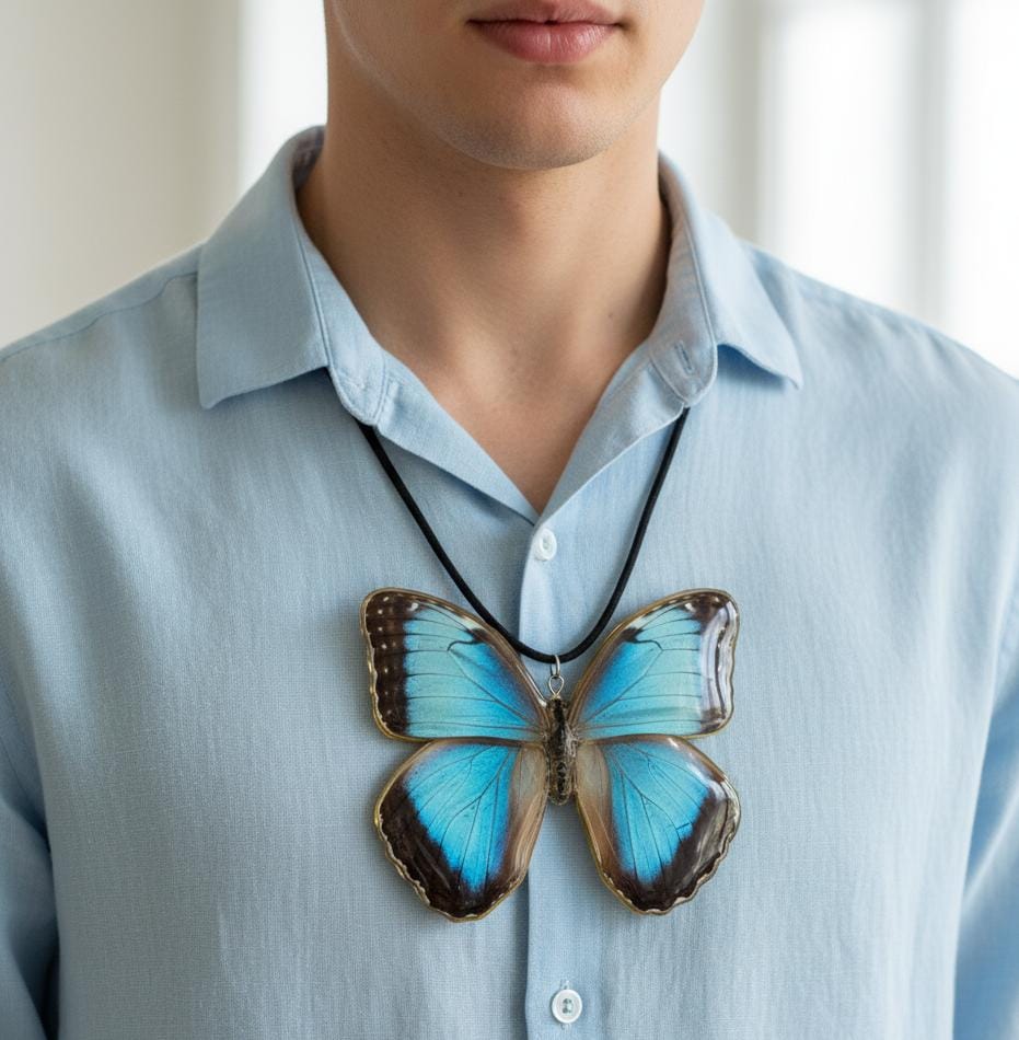 Dije de Mariposa Azul