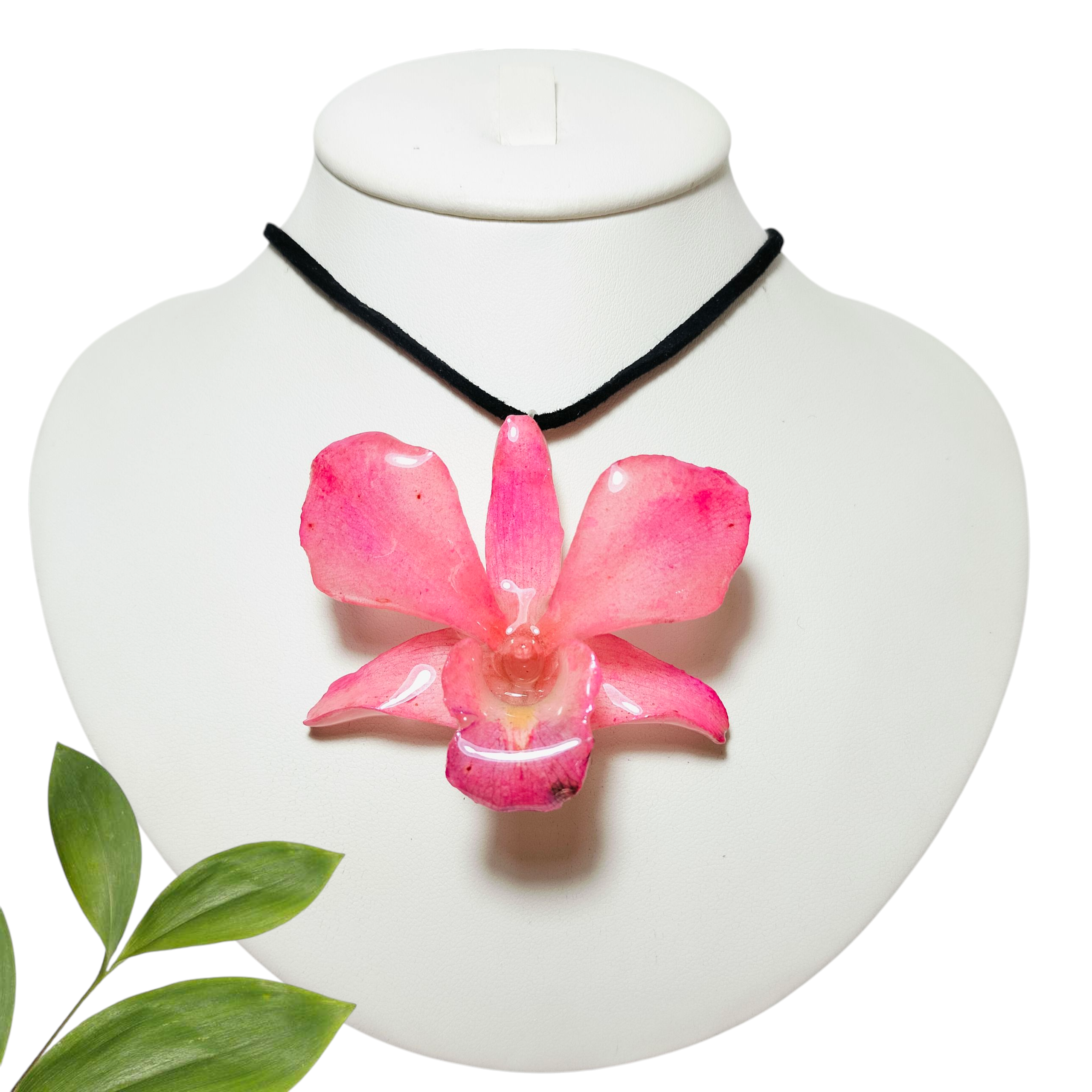 Dije de Orquídea Rosa