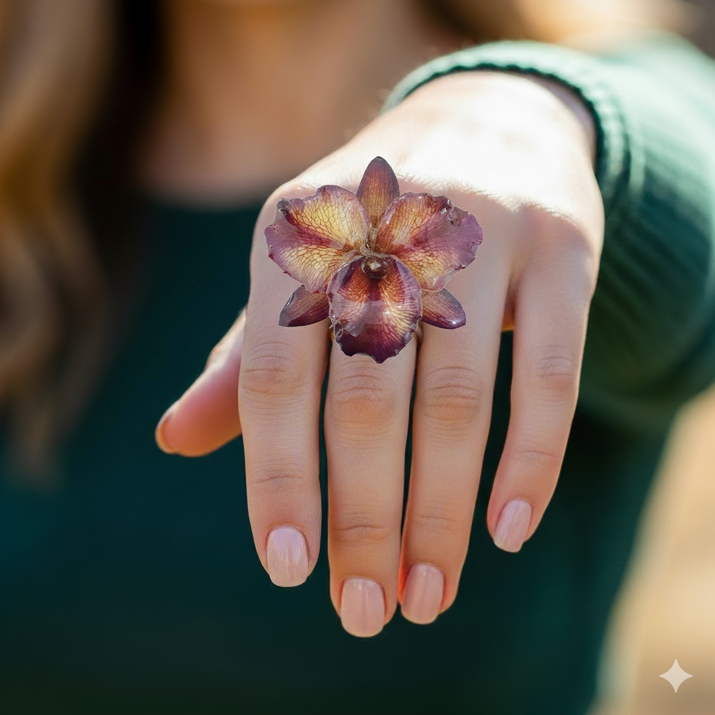 ANILLO orquídea cattleya