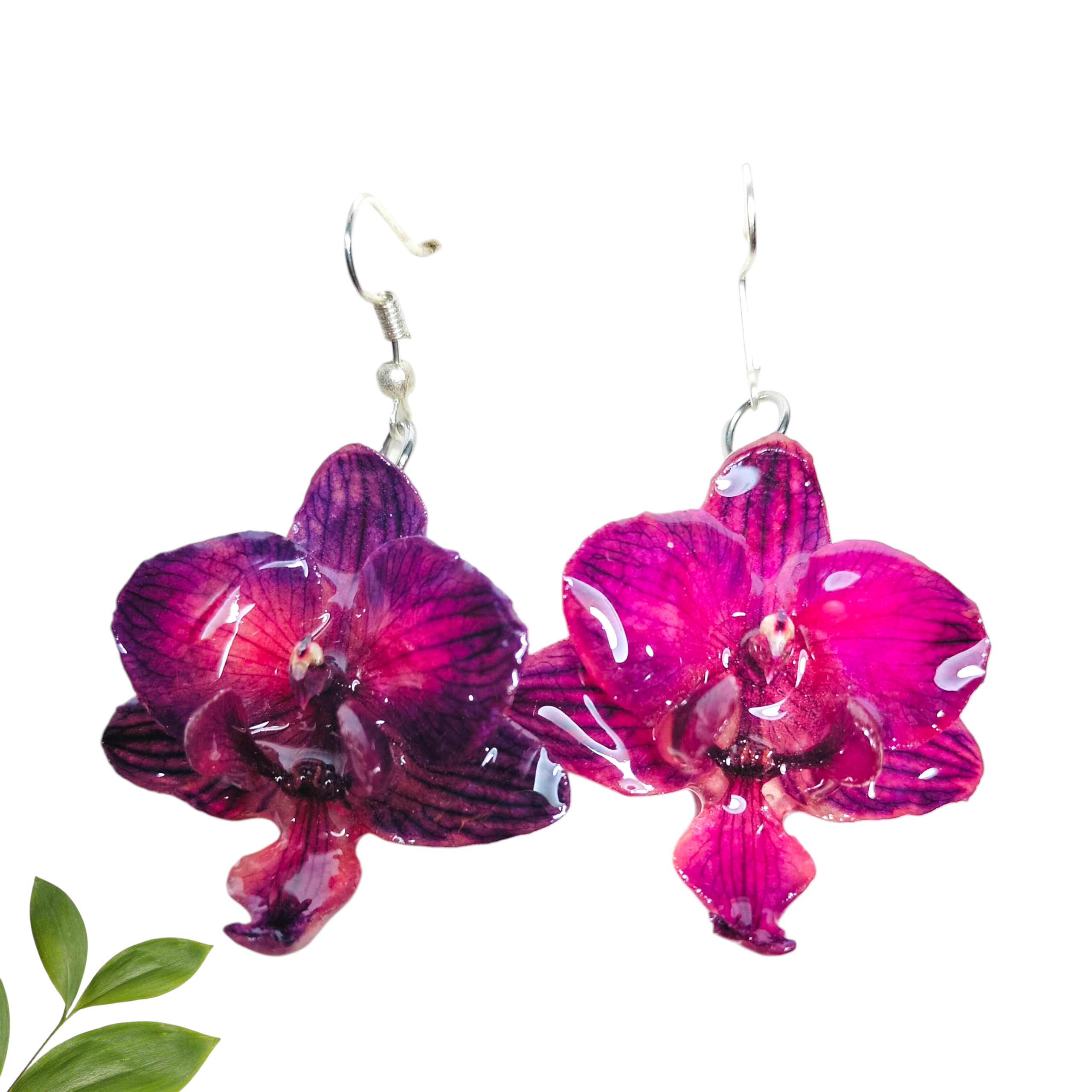 Aretes Morados Colgantes