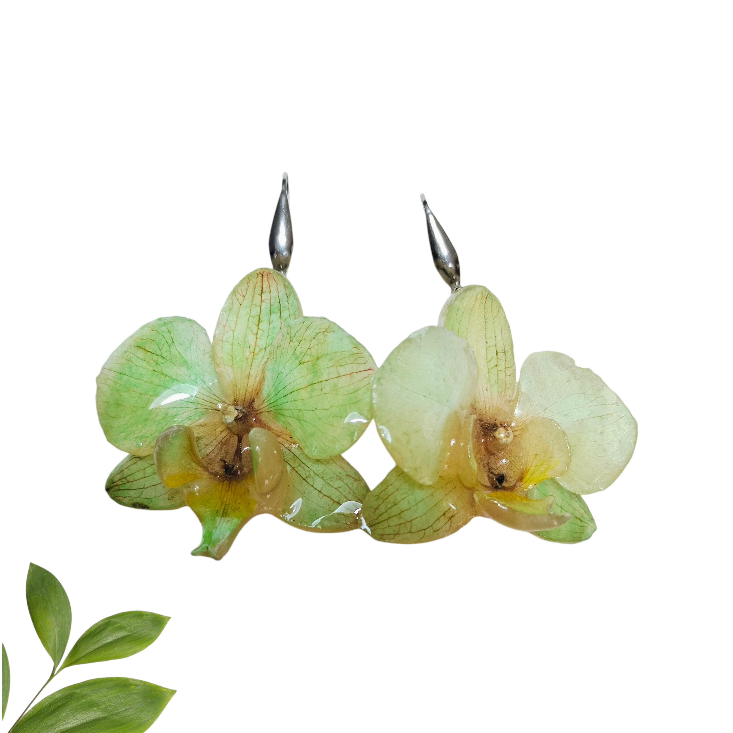 Aretes Colgantes Verdes