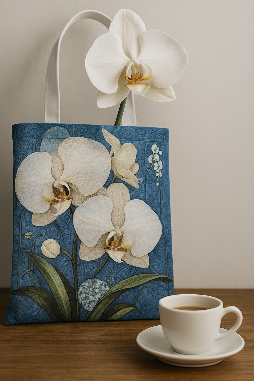 Bolso de orquídea blanca