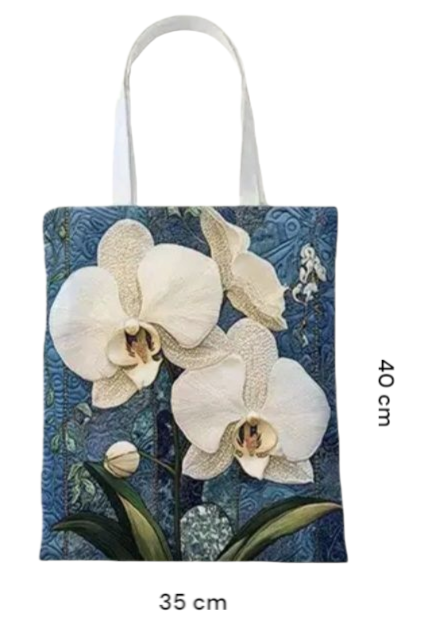 Bolso de orquídea blanca
