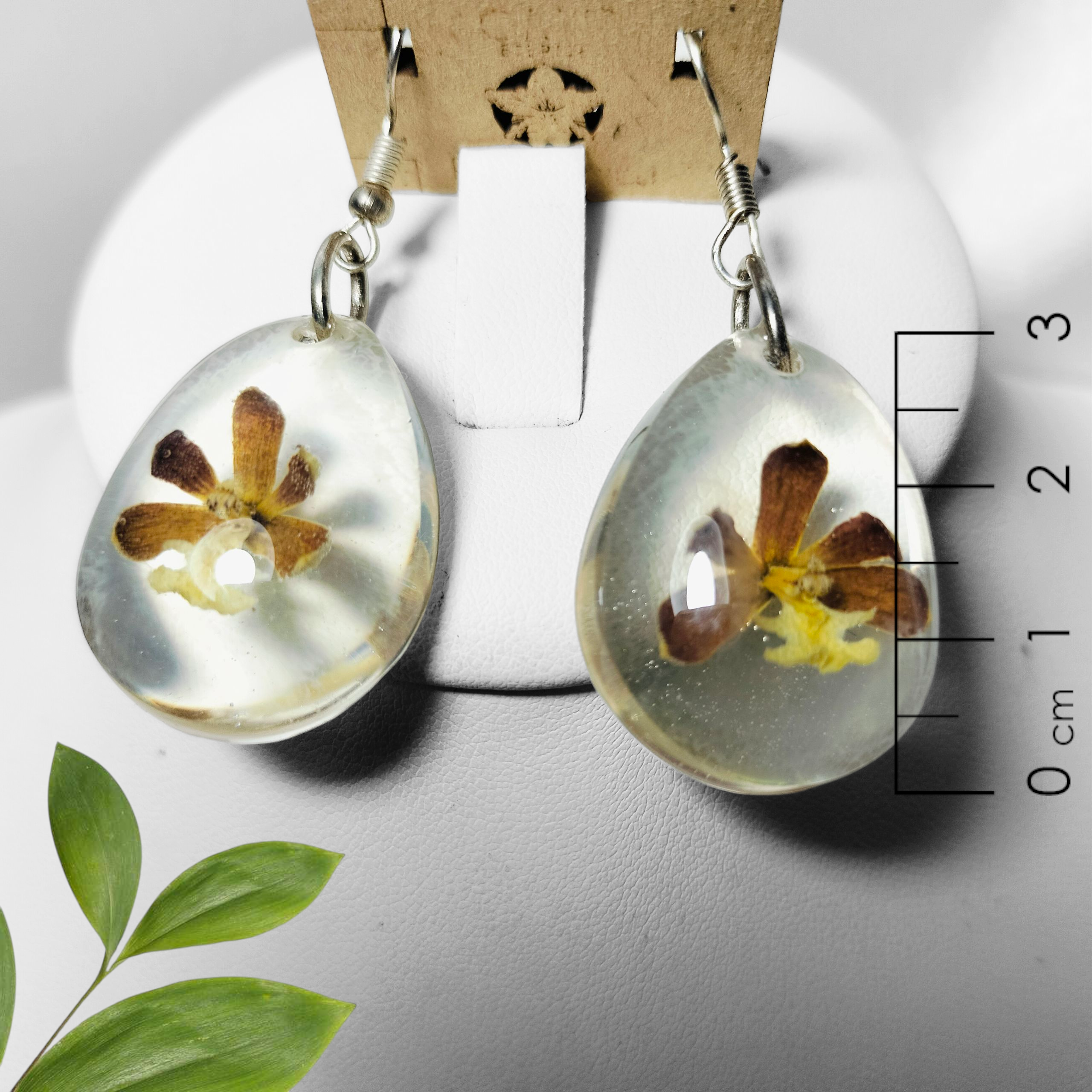 Aretes de Orquídea Amarilla