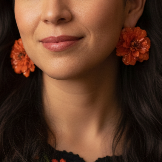 Aretes de Cempasúchil