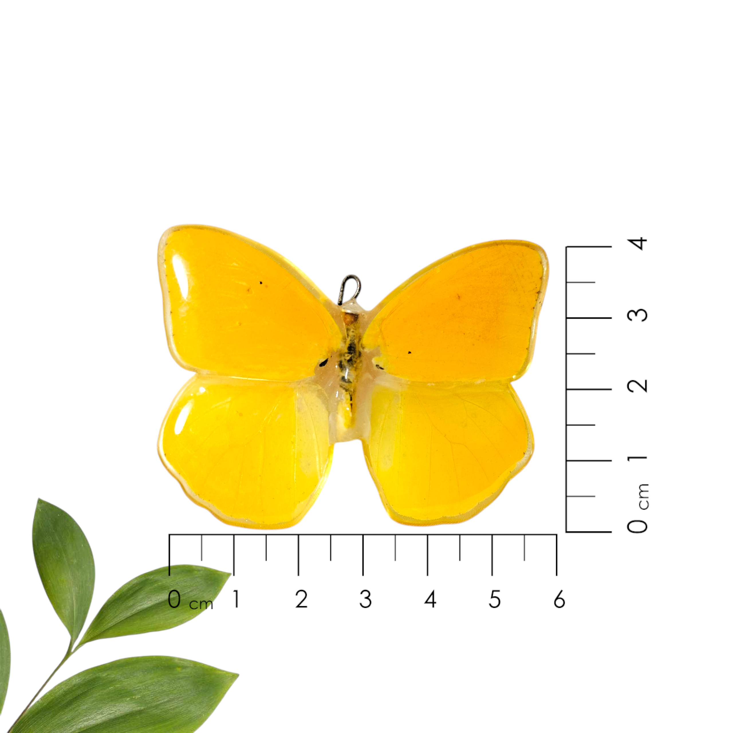 Anillo de Mariposa Amarilla Mediana