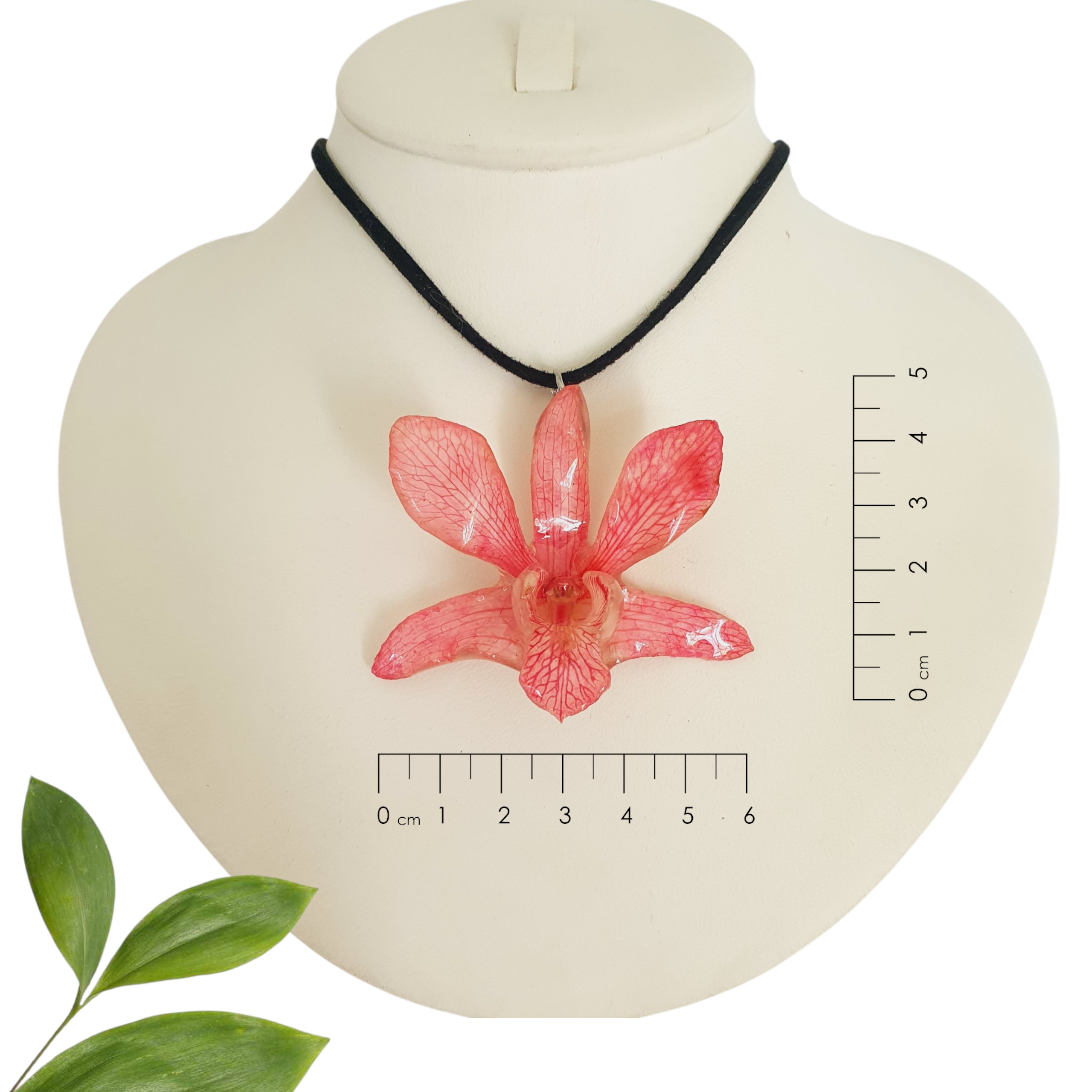 Collar de orquídea rosa