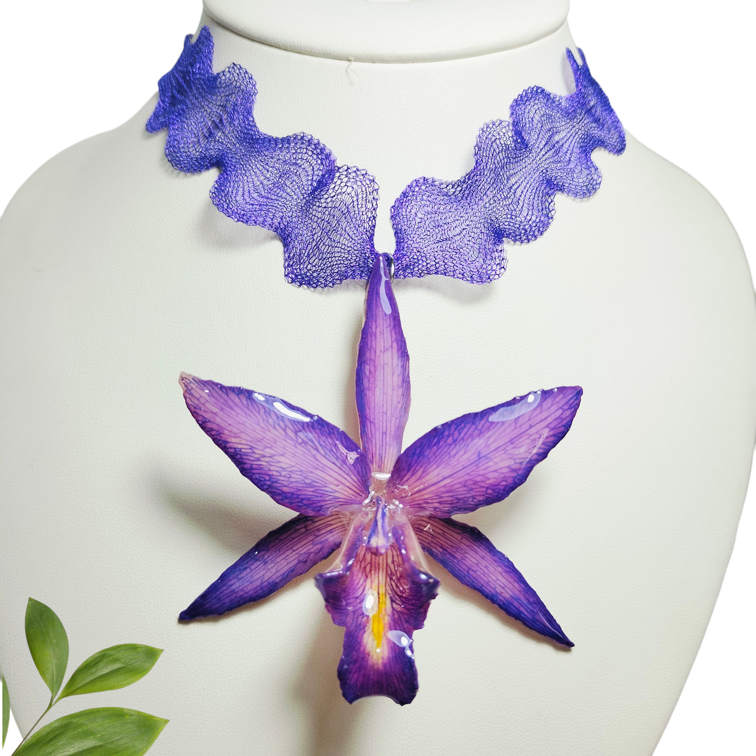 Laelia Morada con Collar Morado