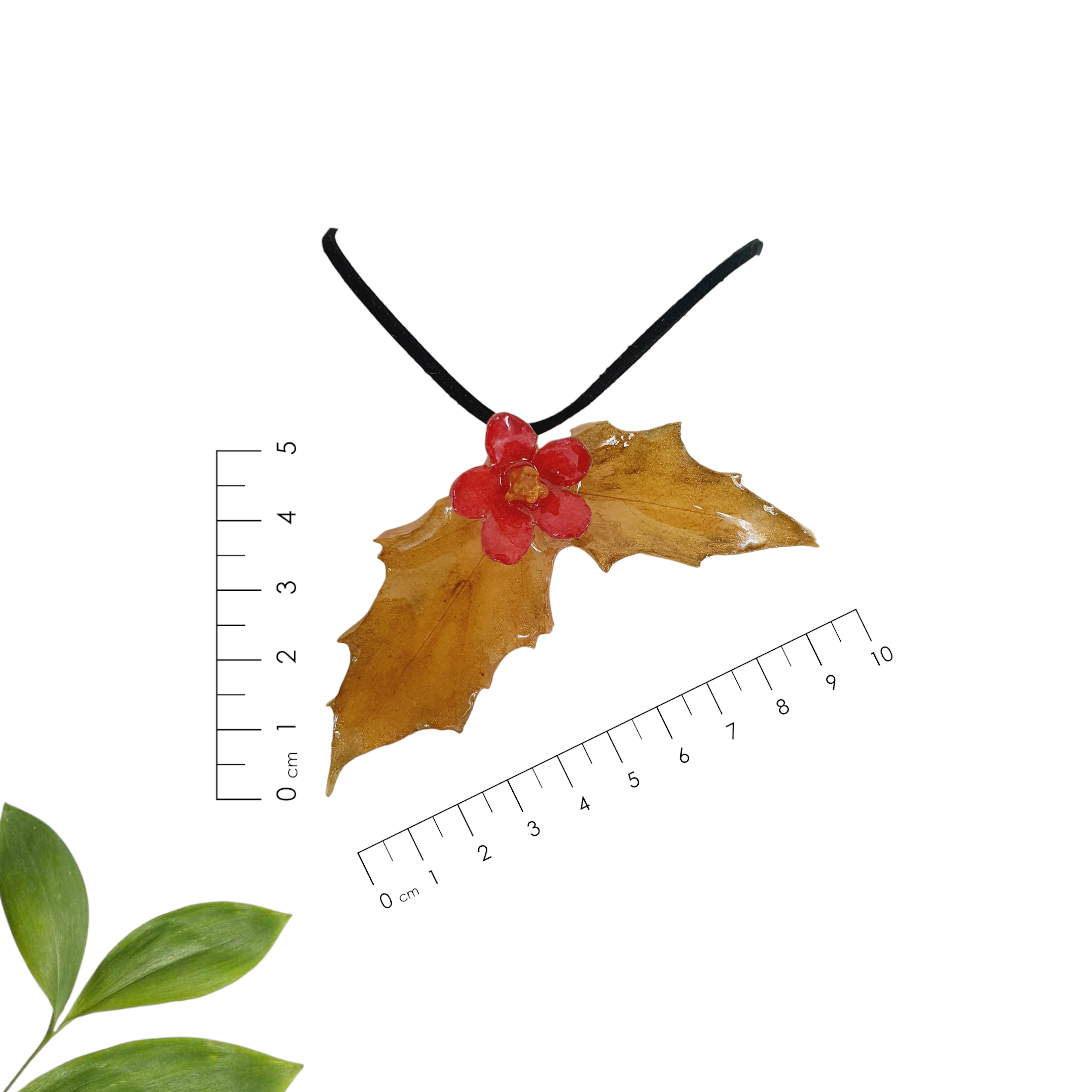 Petalos de noche buena collar
