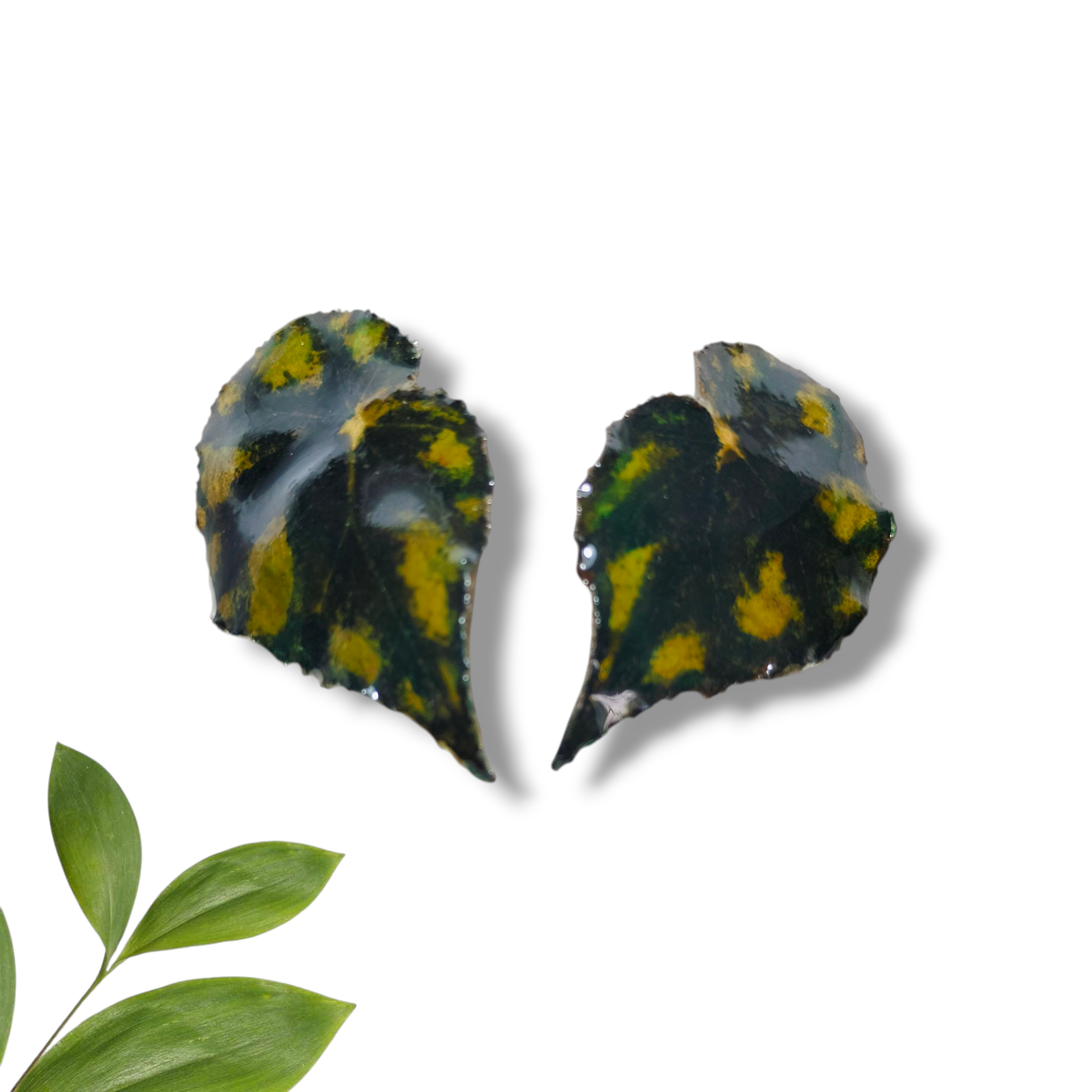 Aretes de Hoja Verde