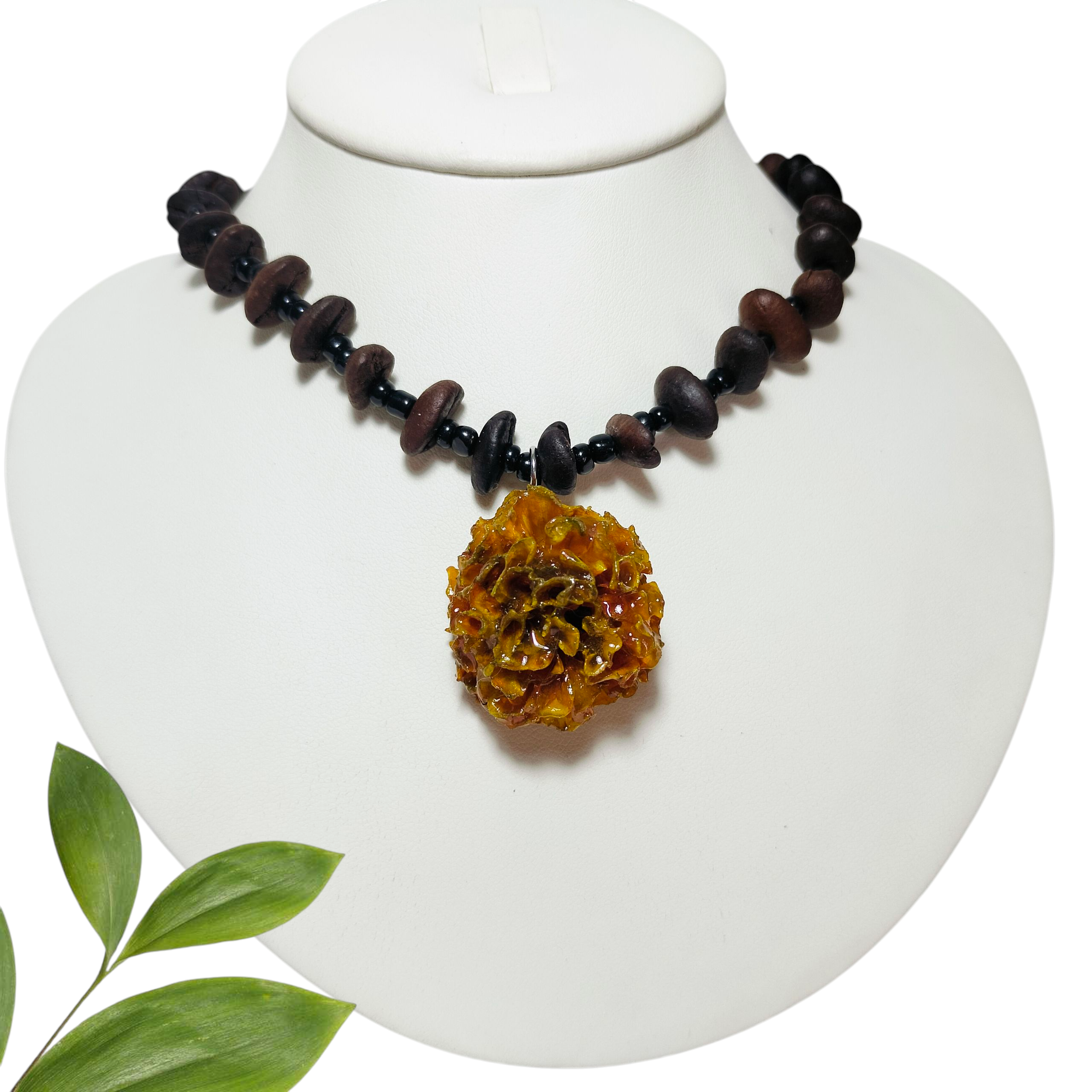 Cempasúchil con Collar de Café