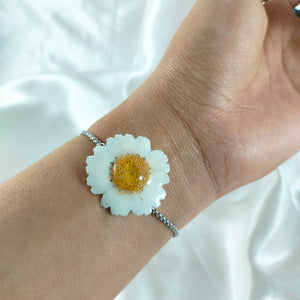 Pulsera de acero inoxidable y collar de Margarita 🌼